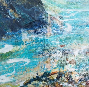 Ebbs and Flows, 30 x 30 cm, acrylic on canvas, £65