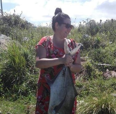 The Fishing Lady with a nice GT