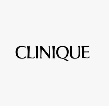 Logo of CLINIQUE, a global beauty brand whose standards are met by King Fly.