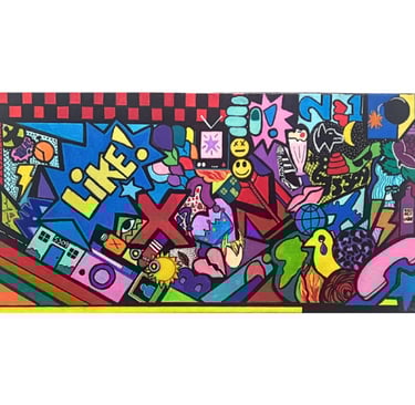 The decade series vibrant 80s Music Related abstract artwork by Frankie Cervantes | Art by Frankie