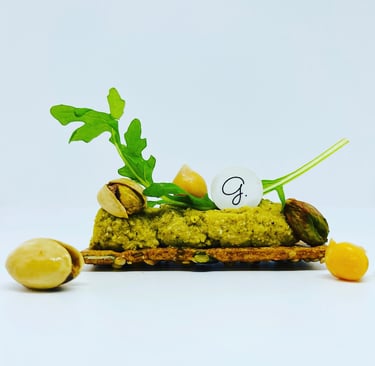 Houmous de roquette à la pistache