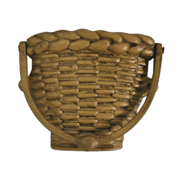 a basket weaved basket with a basket weave
