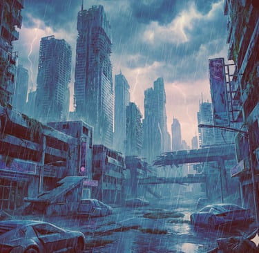 Stream Afterlight Collapse by J-ZER0 — 9 tracks of dark ambient & dystopian electronica