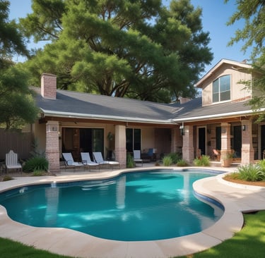 Close-up of a technician carefully balancing pool chemicals with precision equipment.