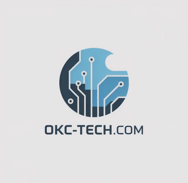 a logo for okc tech