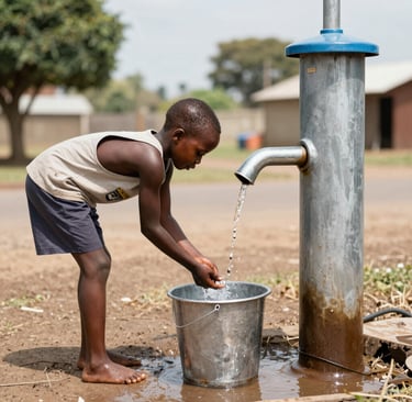 Community members gathered for a clean water workshop.