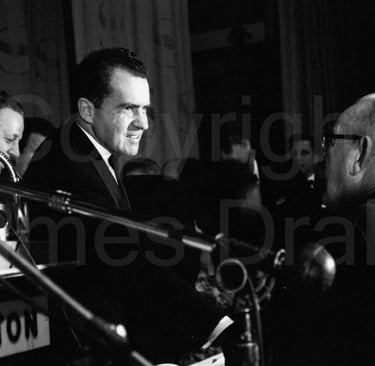 Richard M. Nixon at the Philadelphia Sheraton in 1964 by James Drake