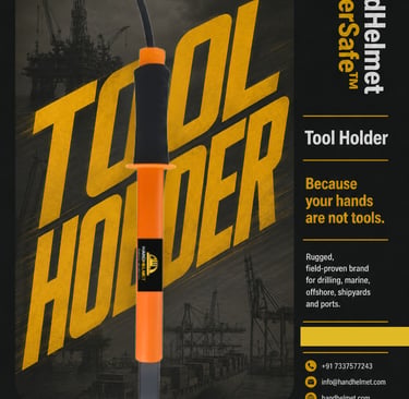 HandHelmet Fingersafe Tool Holder - Because your hands are not tools - Marine & Offshore Hand Safety