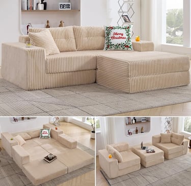 Modular Cloud Loveseat Sofa