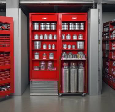 Serlum Proyectos vehicle parked outside a client’s facility during a service visit.