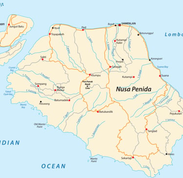 Nusa Penida Map