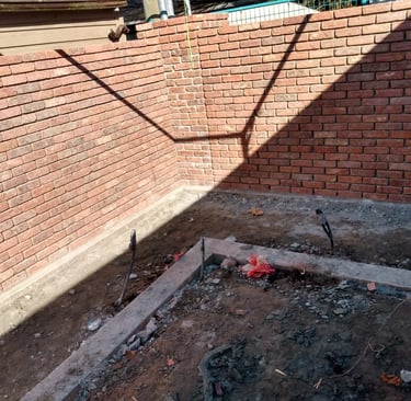 Double sided brick fence Monreal, QC, 2026/ Clôture en briques double face Montréal, QC, 2026
