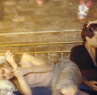 Nan Goldin, Greer and Robert on the bed, New York City (1982). From The Ballad of Sexual Dependency
