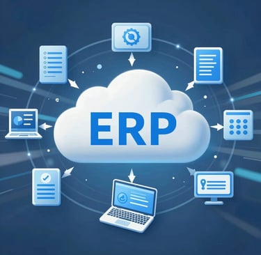3D render of cloud computing concept
