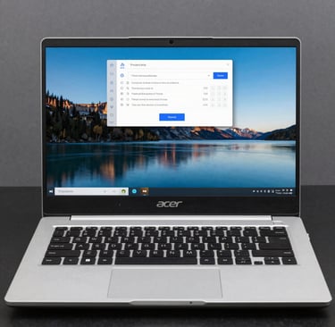 black Acer laptop