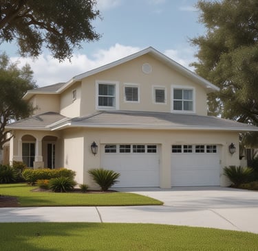 Elegant townhouse with red brick facade and blue shutters