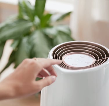 Hygiënische NanoCloud luchtbevochtiger voor een gezonde babykamer