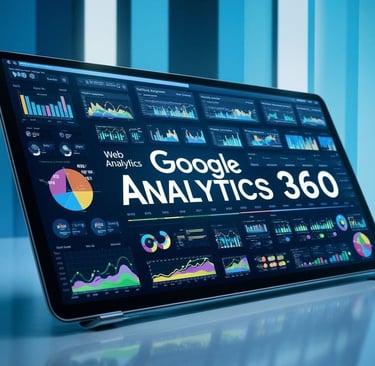 Google Analytics dashboard showing website performance data.