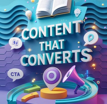content that converts digital marketing illustration