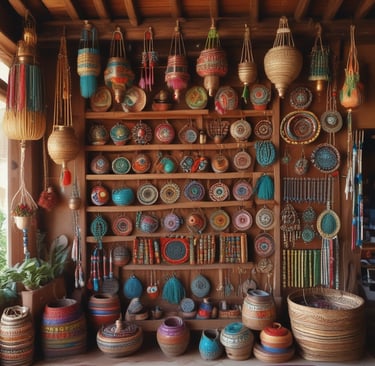 a woman in a red dress sitting on a table