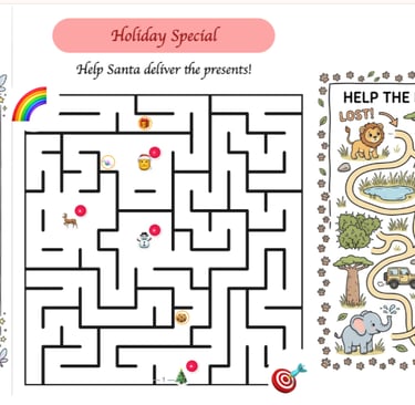kindergarten activity worksheet