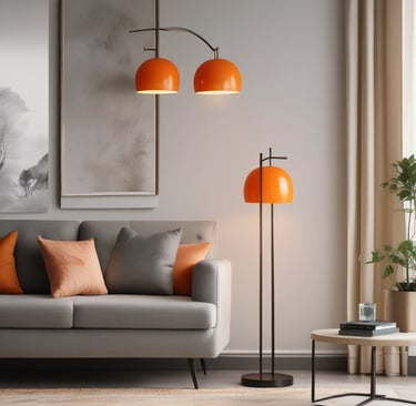 A bed with a blue comforter and a black and white checkered floor