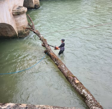 Dégagement d'un pont