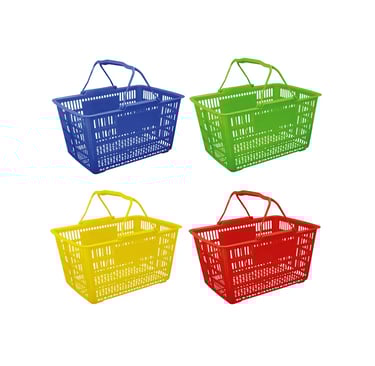 canasto plástico de mano 30 litros para supermercado en Chile