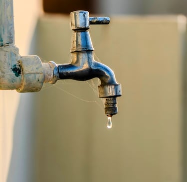 water shortage, water faucet, dripping water