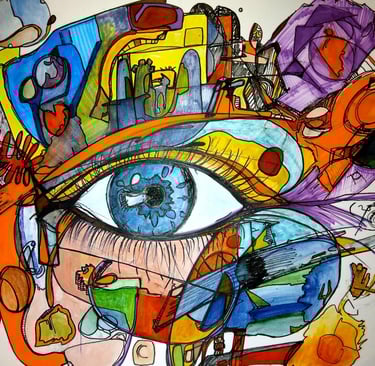 peinture acylique couleurs oeil brice peinture