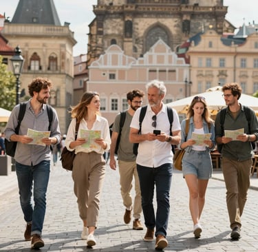 Praga storica, Città vecchia, Quartiere Ebraico e Nove Mesto (Città Nuova)