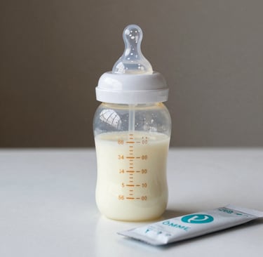 Close-up of a delicate cup of ōmme’s coconut-raspberry lactation drink resting on a cream linen cloth.