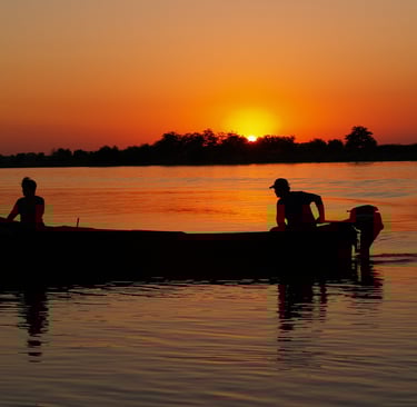 apus de soare in delta dunarii