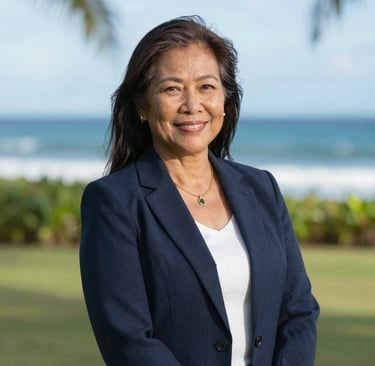 Portrait of a confident businesswoman smiling in a sleek office environment