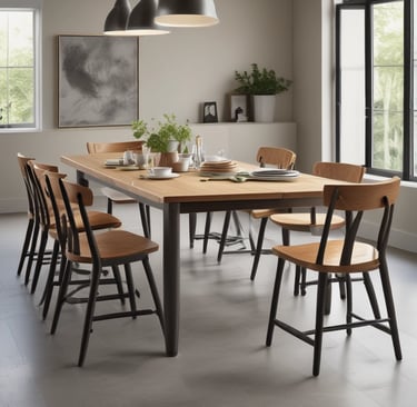 Custom wooden shelving unit with a mix of white and natural wood tones against a textured wall.