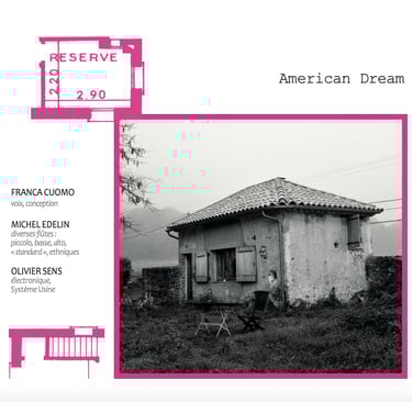 Album American Dream chez Jujuworks - Franca Cuomo Michel Edelin Olivier Sens