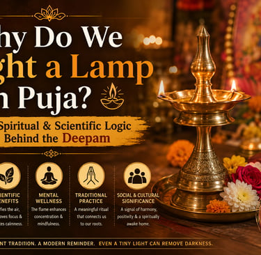 Why Do We Light a Lamp in Puja_The Spiritual & Scientific Logic Behind the Deepam