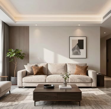 Bright living room with modern inventory