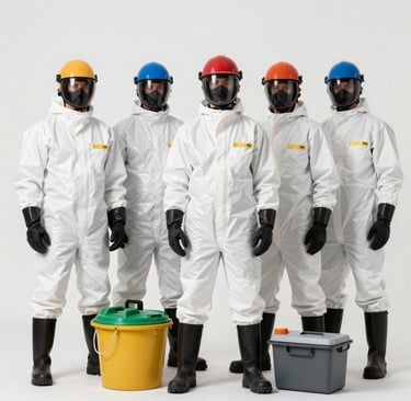 A friendly technician from fumiplagas.cl inspecting a home for pests with eco-friendly equipment.