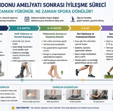 Aşil tendonu ameliyatı iyileşme süreci