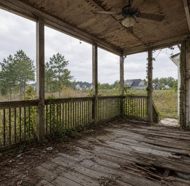 Before Renovation of a Deck Cary NC
