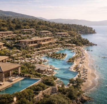 The new Conrad resort with stone villas, infinity pools, and a private coastline in Corfu