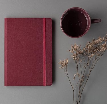Linen Series – A5 Size – Hard Bound Notebook with Elastic Band and Back Pocket.