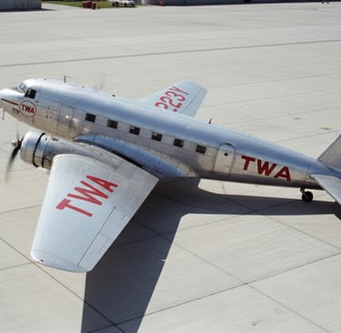 a small airplane with a small propeller on the ground