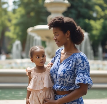 Photo of a man examining a prototype on a workbench surrounded by tools and sketches.