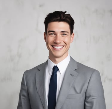 Portrait of a smiling woman holding a small prototype device in a bright workshop.