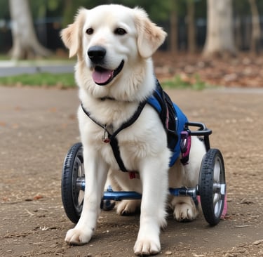 A cozy dog resting on a soft, colorful pet bed from Animaland.