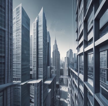 A modern office space with a sleek design and technology.