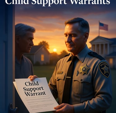 A Sheriff Officer reviews the County's Child Support Policies