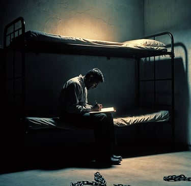 Inside look at jail for unpaid child support - writing the 13 Chains story from a cell